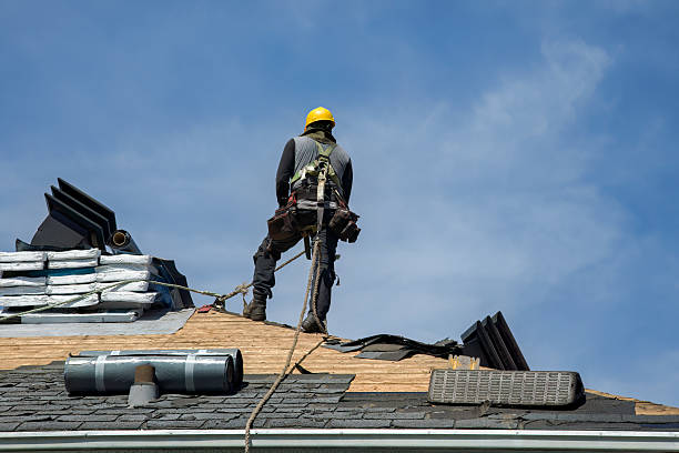 Professional Roofing technician working in Bushkill, PA